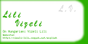 lili vizeli business card